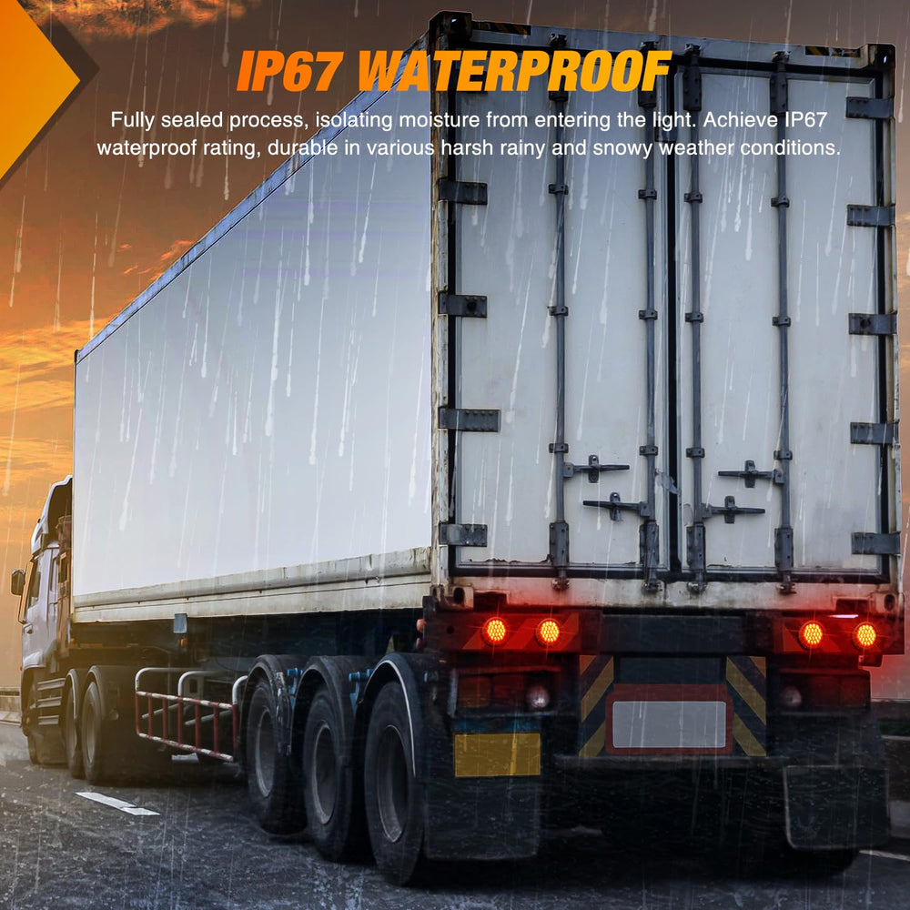 Nilight in wet weather with water splashes showing IP67 waterproof protection benefit