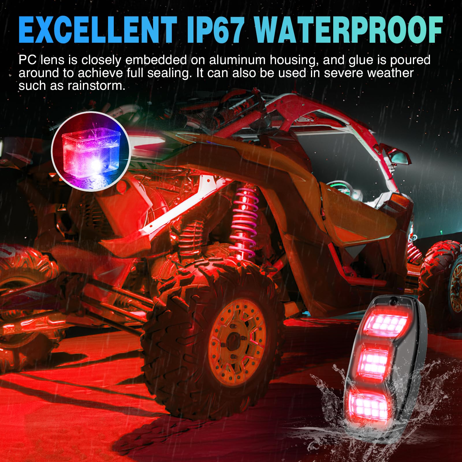 Nilight included rubber pads and rustproof screws for fast, secure installation