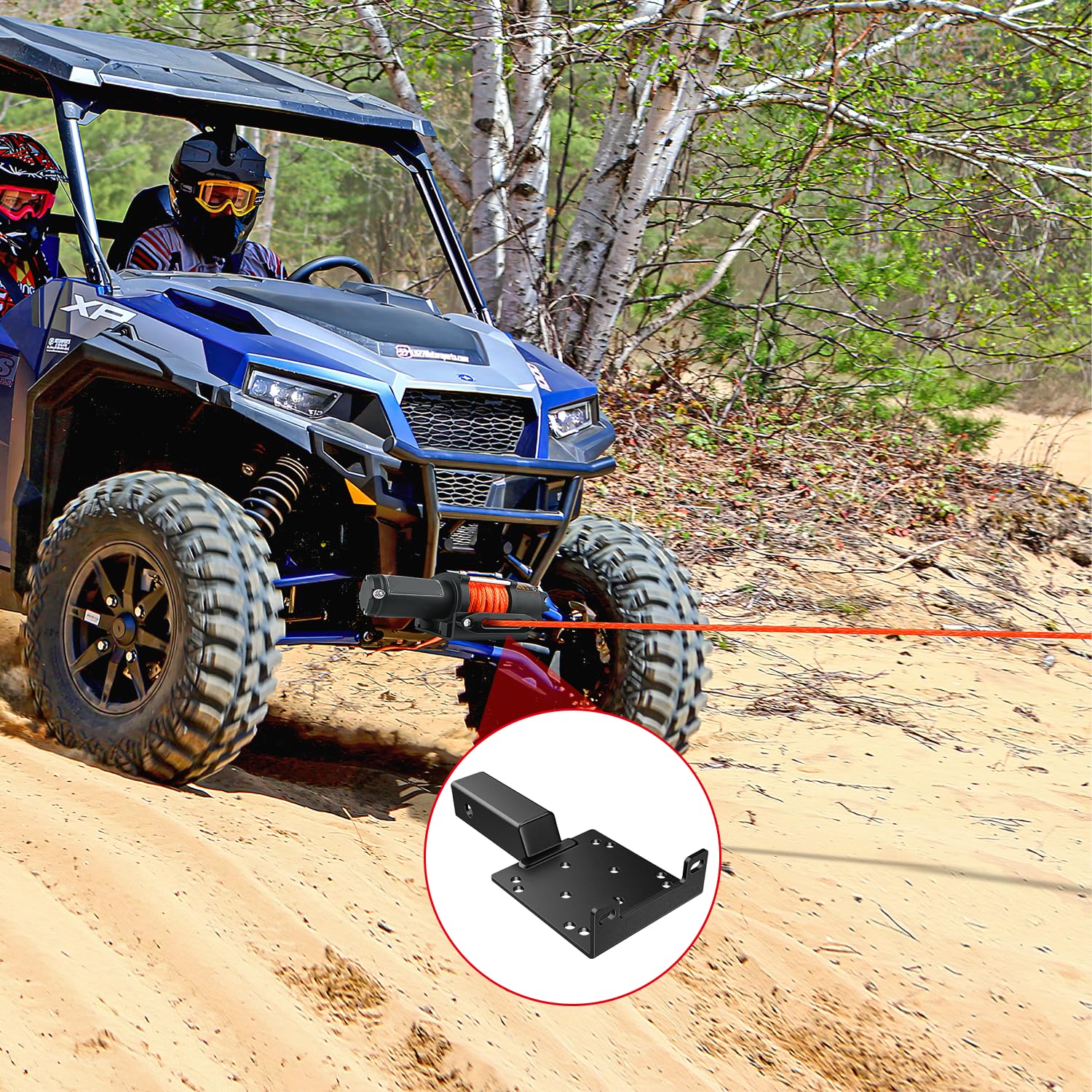 Nilight installation on a utility trailer showing versatile mounting options and stability