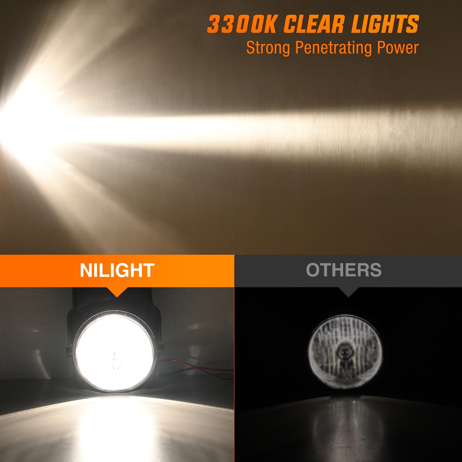 Nilight installed driver side illustrating exact bolt-on fit and factory look