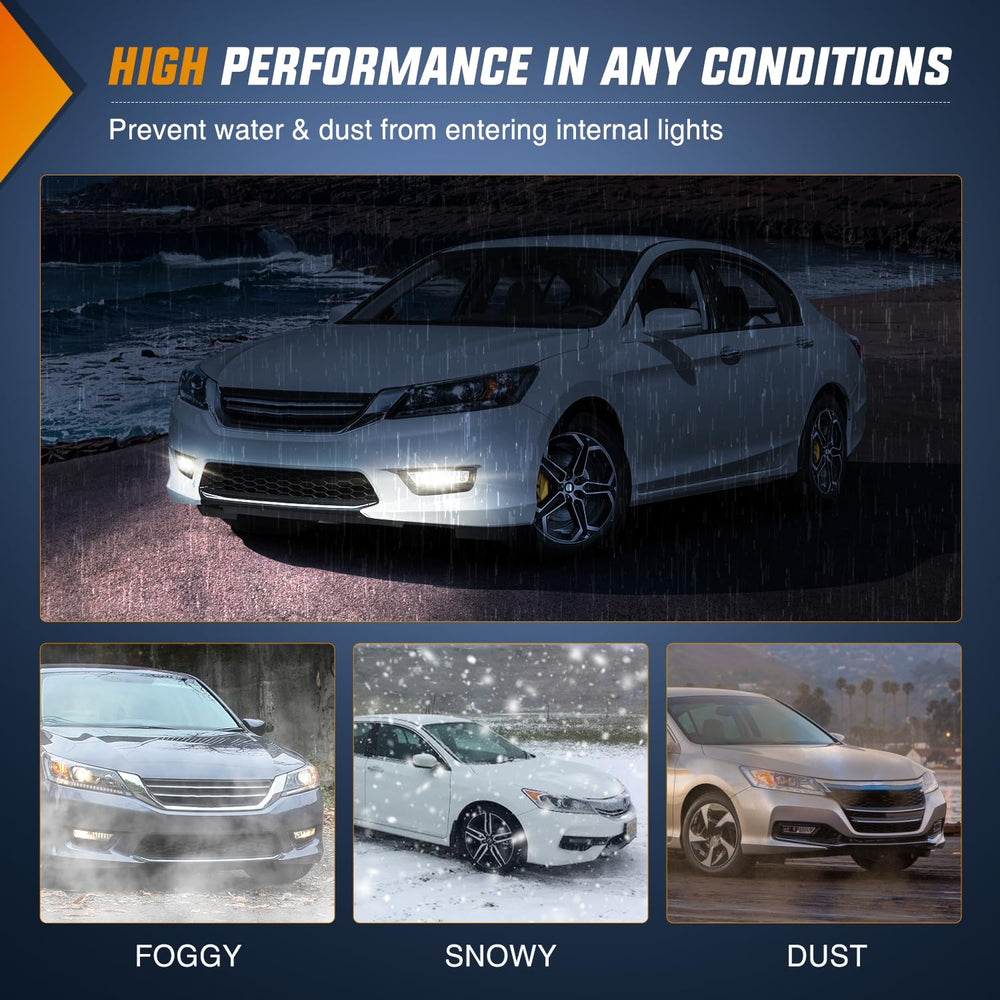 Nilight fog lights installed on Accord front showing factory appearance and fit
