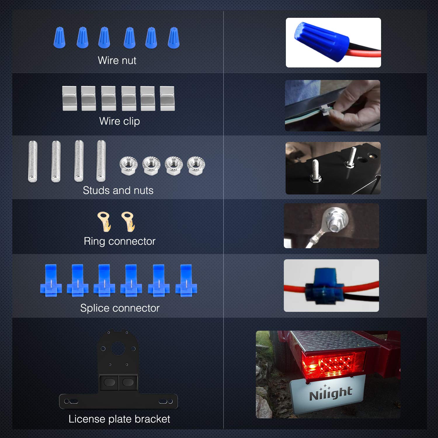 Nilight installed on trailer at night showing improved visibility and safety