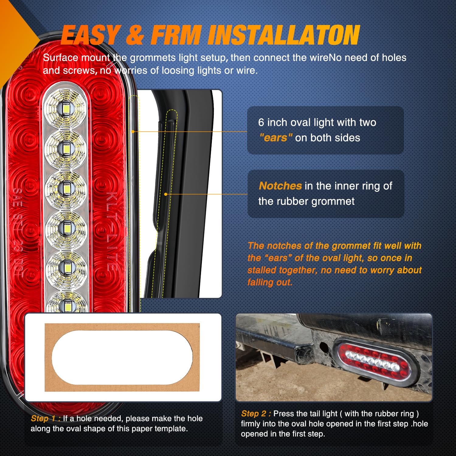 Nilight installed on trailer rear demonstrating improved nighttime visibility