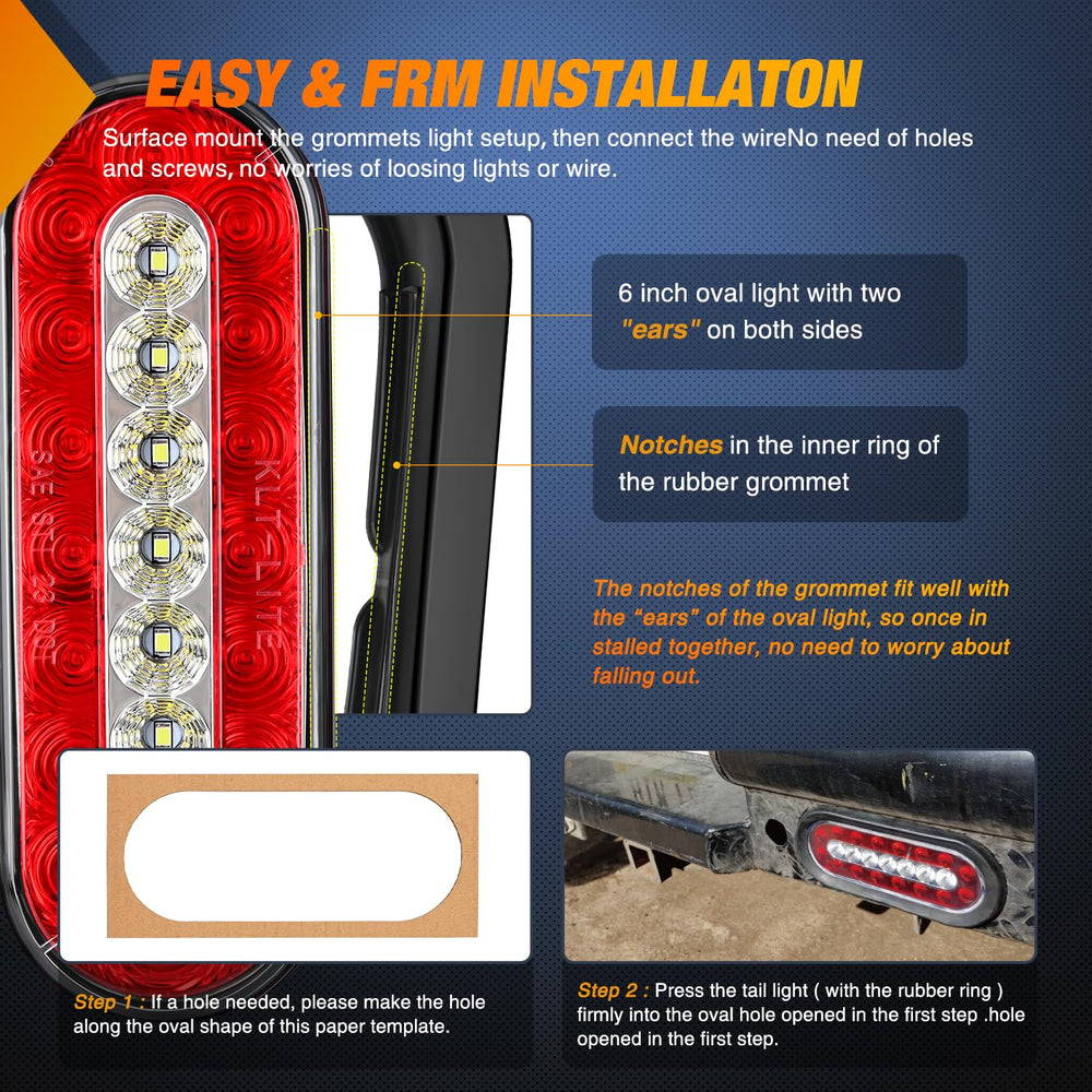 Nilight installed on trailer rear demonstrating improved nighttime visibility