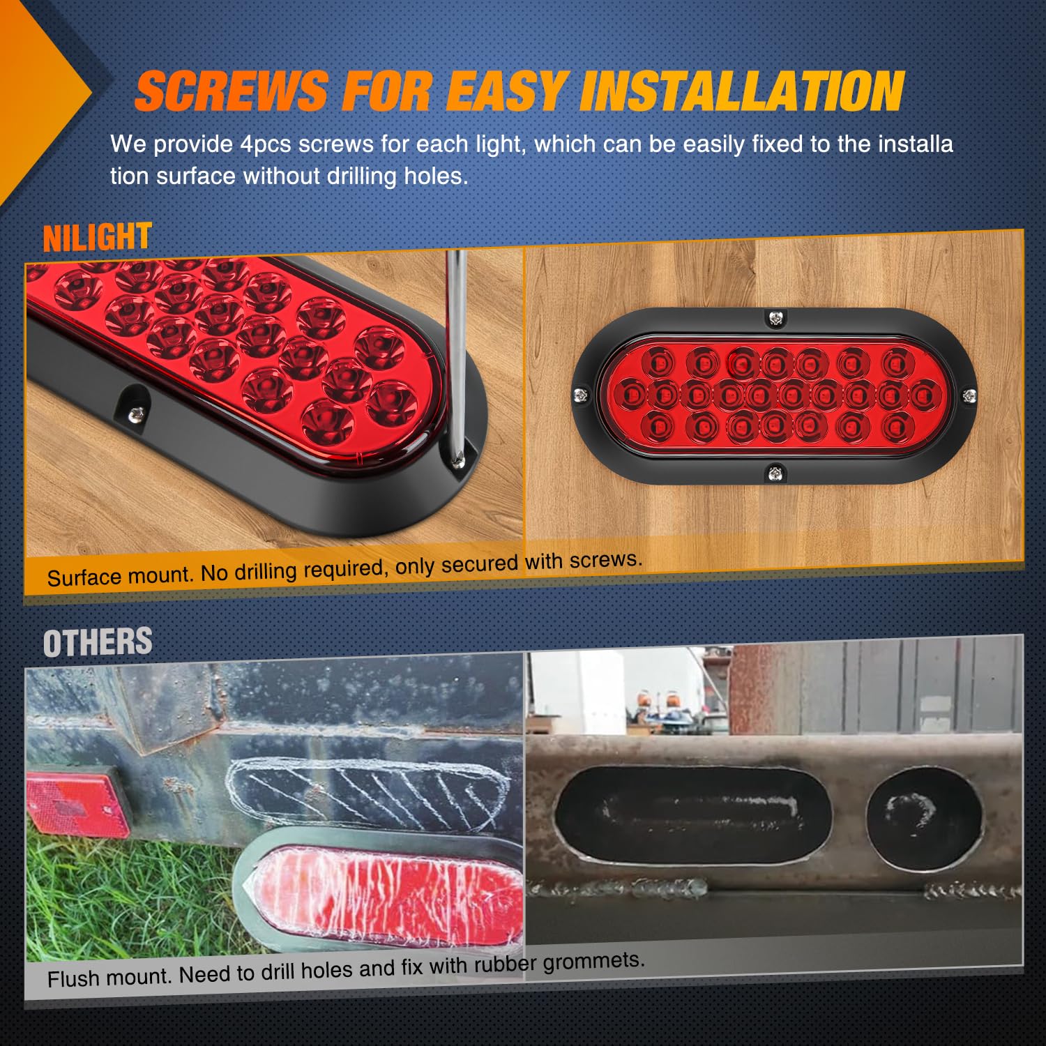 Nilight installed on trailer demonstrating real-world visibility and safety benefit