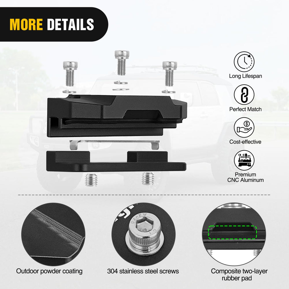 Nilight installed on vehicle hood illustrating no-drill mounting and clean look