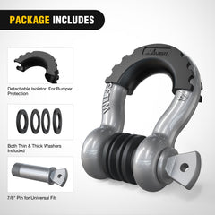 Nilight rubber isolator and washers kit preventing rattle and paint damage