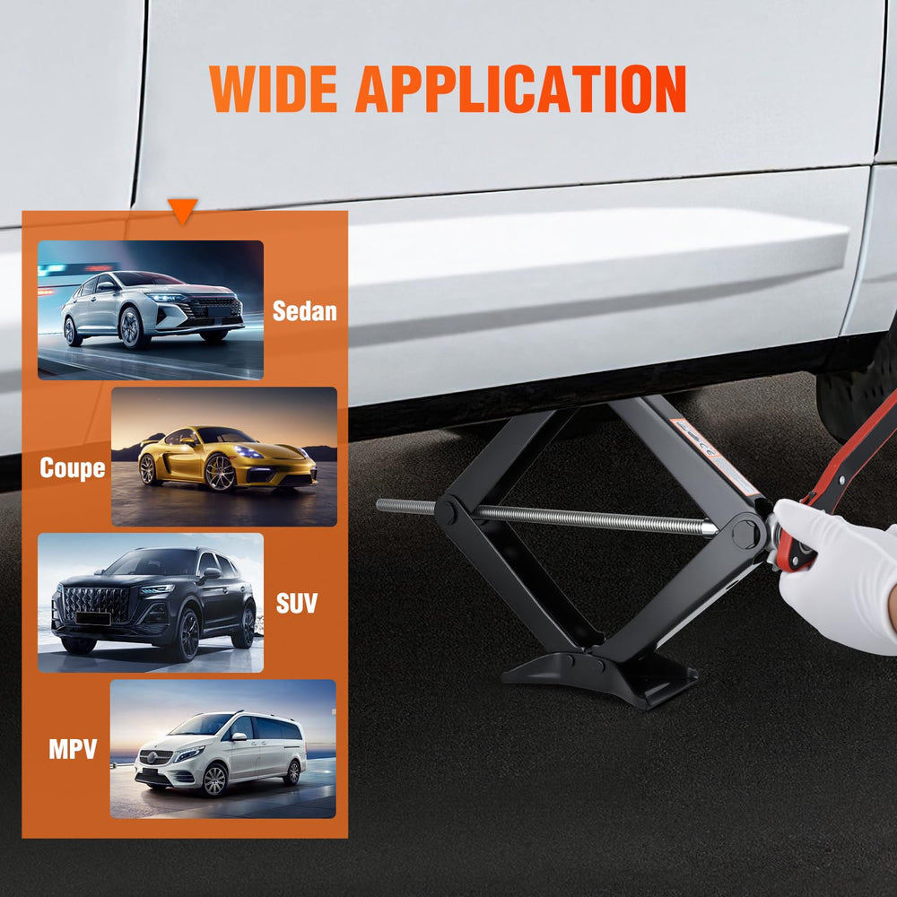 Nilight jack next to wheel for scale showing maximum height benefit for clearance