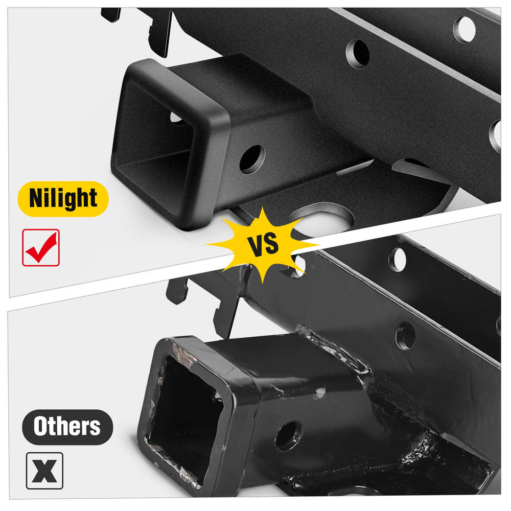 Nilight scale photo with tape measure showing JK-61A dimensions and fitment