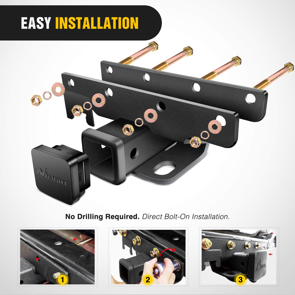 Nilight JK-61A installed on Jeep rear demonstrating OEM-style alignment and fit