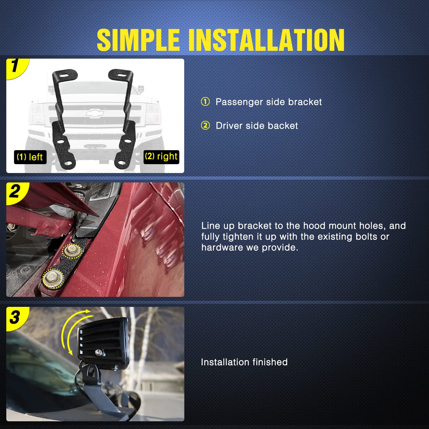 Nilight product label and compatibility list showing clear vehicle match benefit