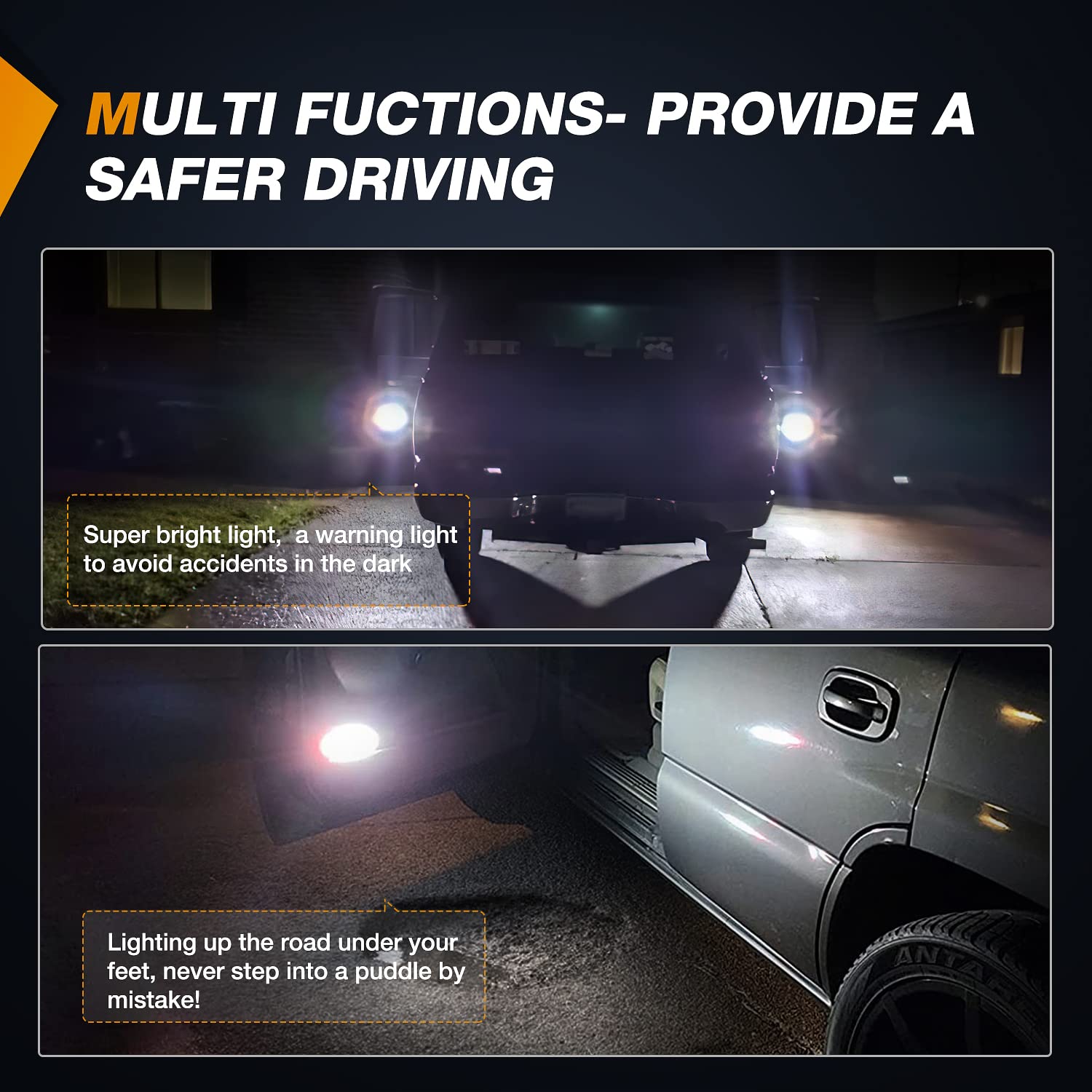 Nilight LED chip detail highlighting high‑power SMD LEDs for improved brightness