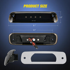 Nilight LED close-up of four LEDs and lens clarity for brighter stop signaling