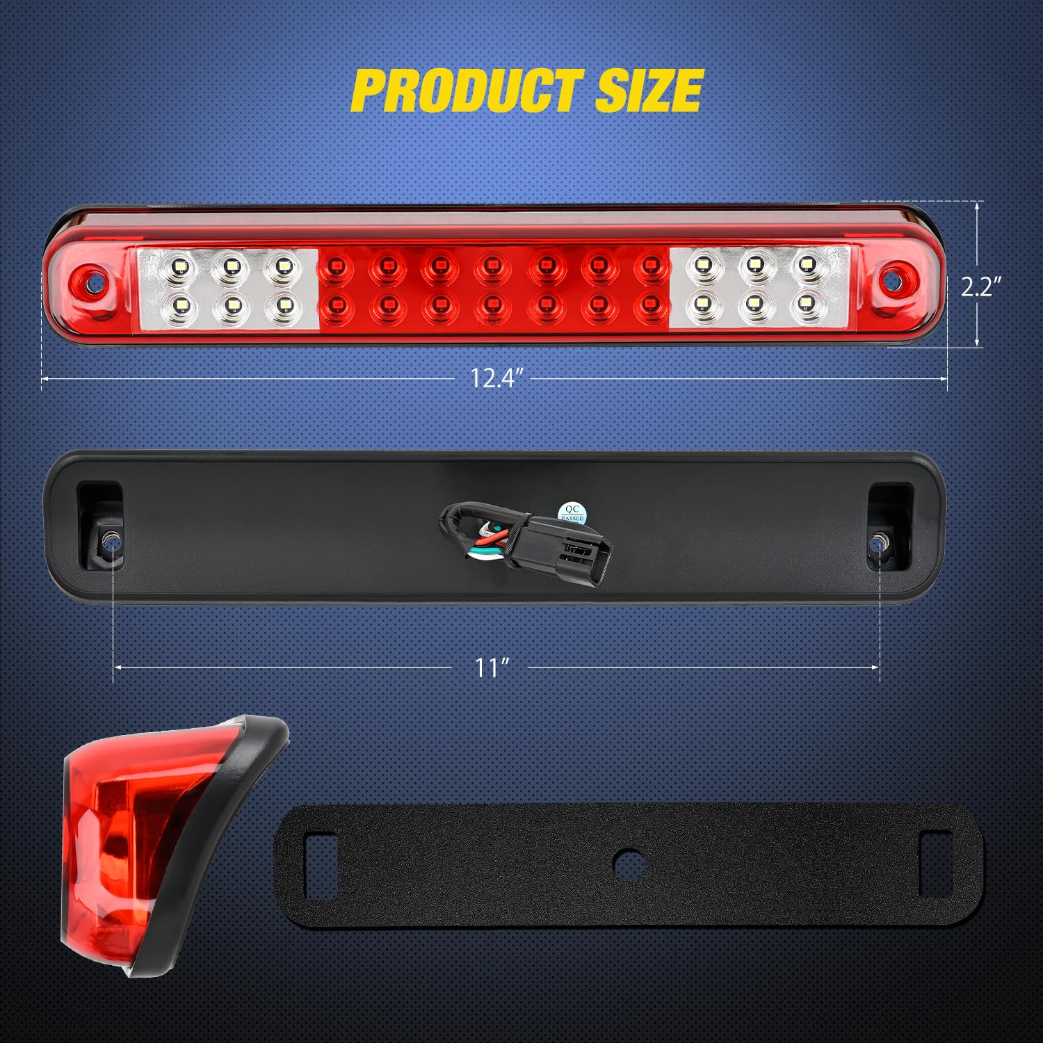 Nilight close-up of 26 LEDs displaying high-density light source and fast response