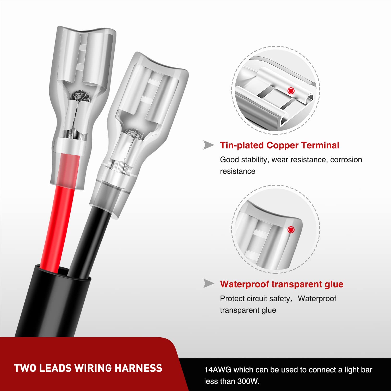 Nilight 10ft cable laid out to show extended reach and flexible routing