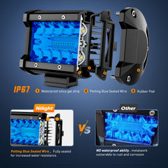 Nilight lens and seal detail showing shatterproof cover and waterproof protection benefit