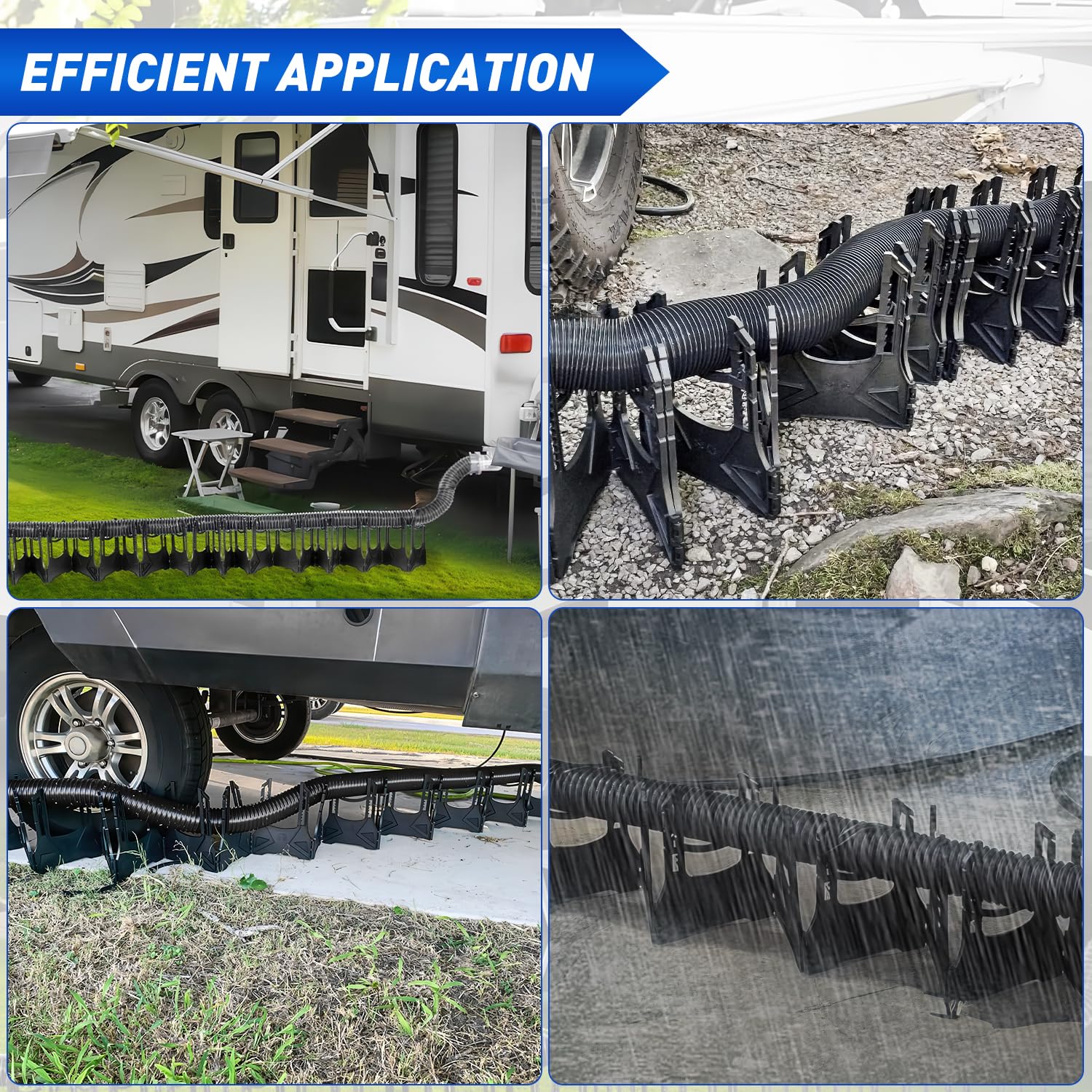 Nilight installed at campsite demonstrating tidy drainage and convenience