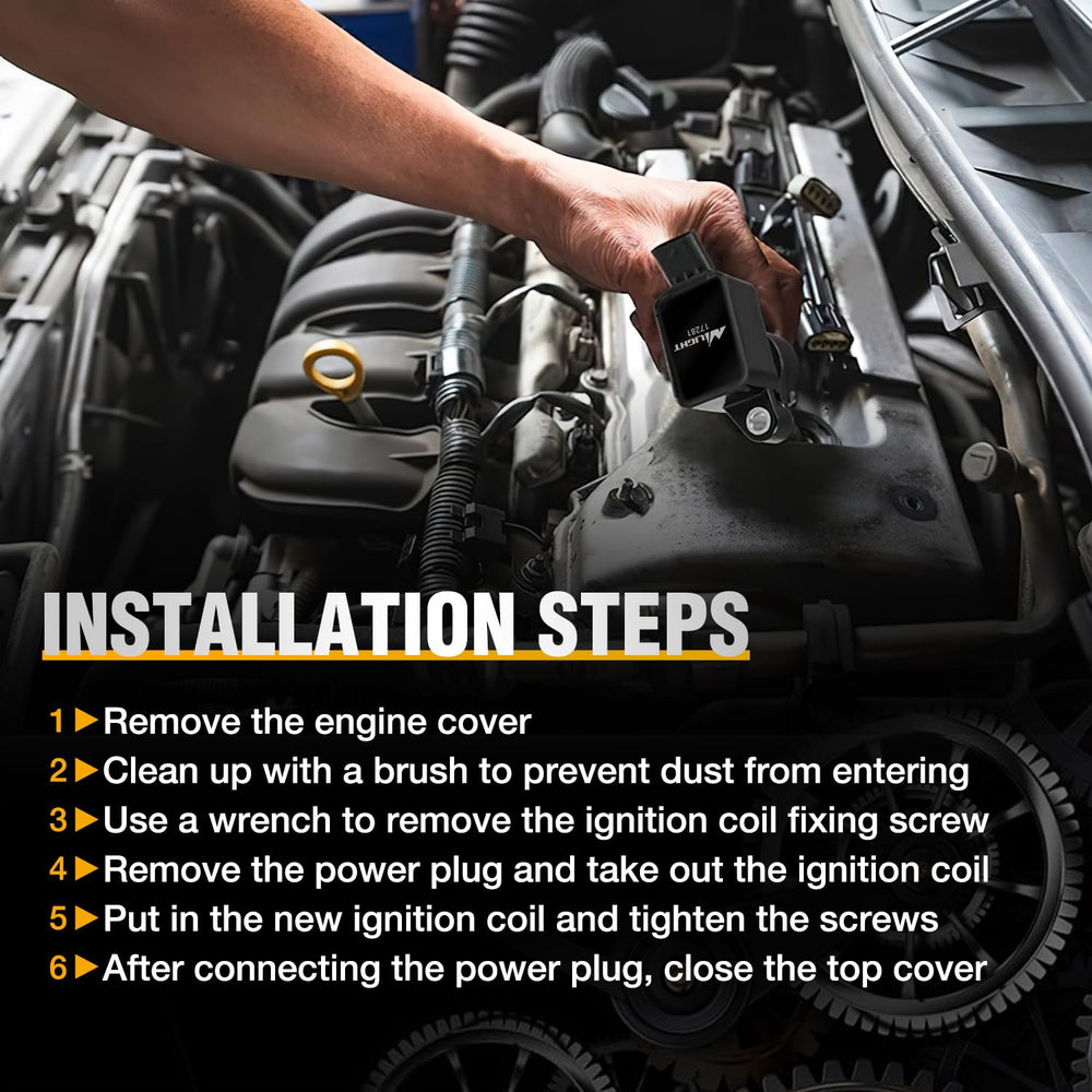Nilight coil being installed in a garage illustrating DIY-friendly replacement benefit