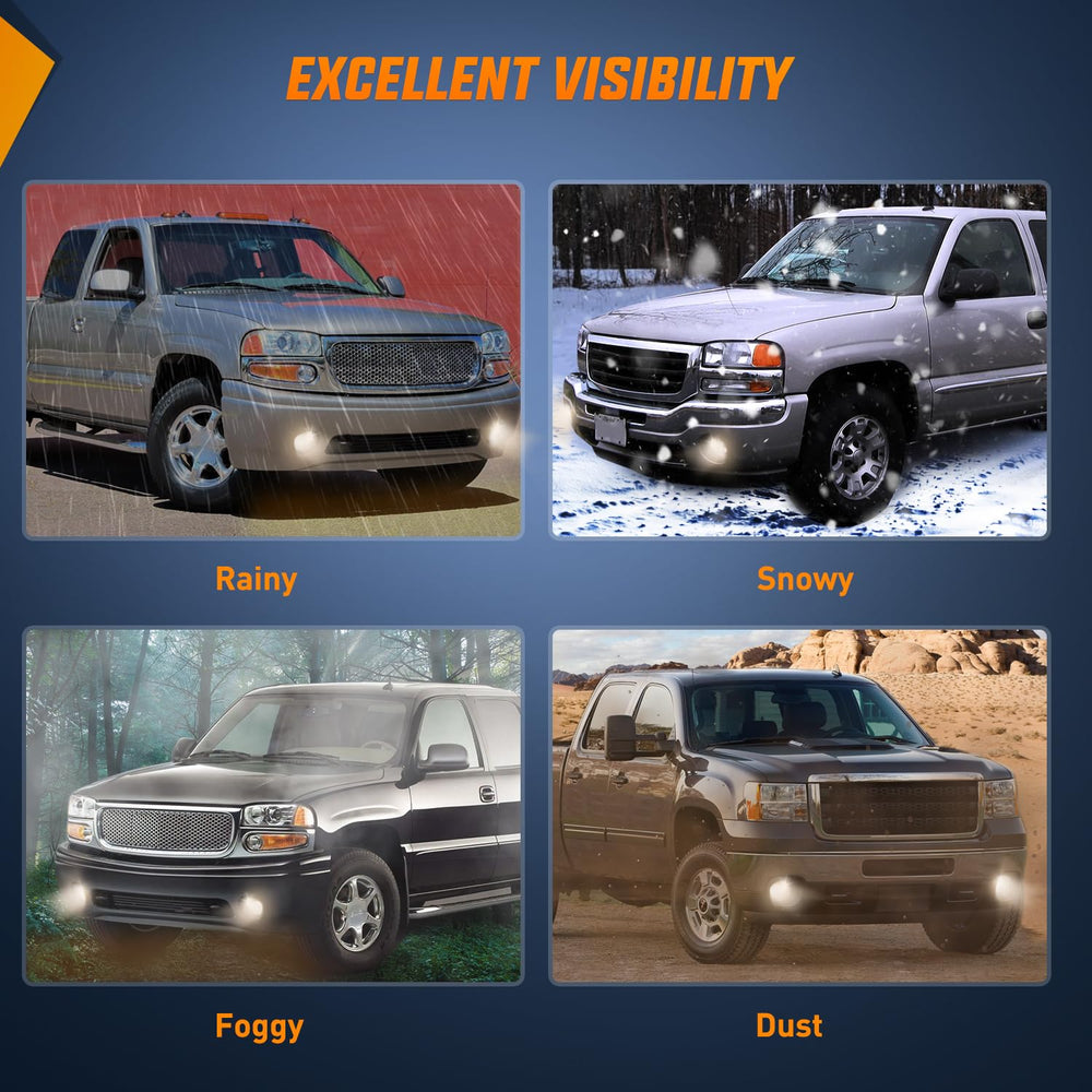 Nilight fog lights in night drive scene showing enhanced road visibility