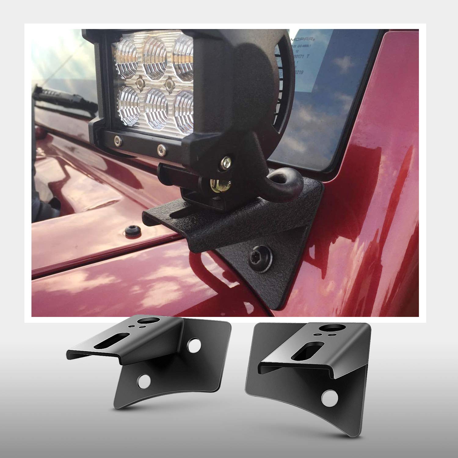 Nilight installed on Jeep at night illustrating auxiliary lighting setup