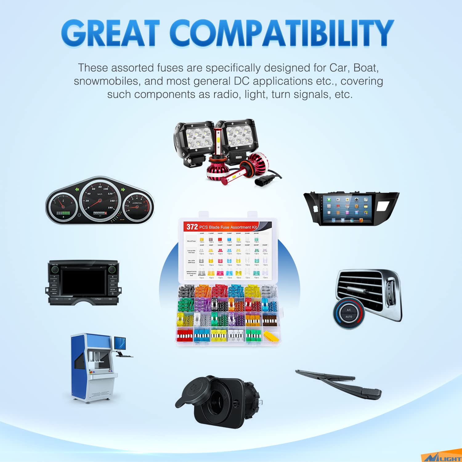 Nilight kit used roadside for fast electrical troubleshooting and repair