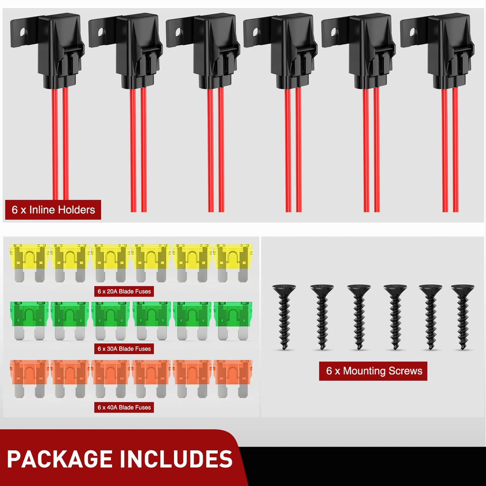 Nilight lifestyle image of truck auxiliary lights using the fuse holder for organized protection