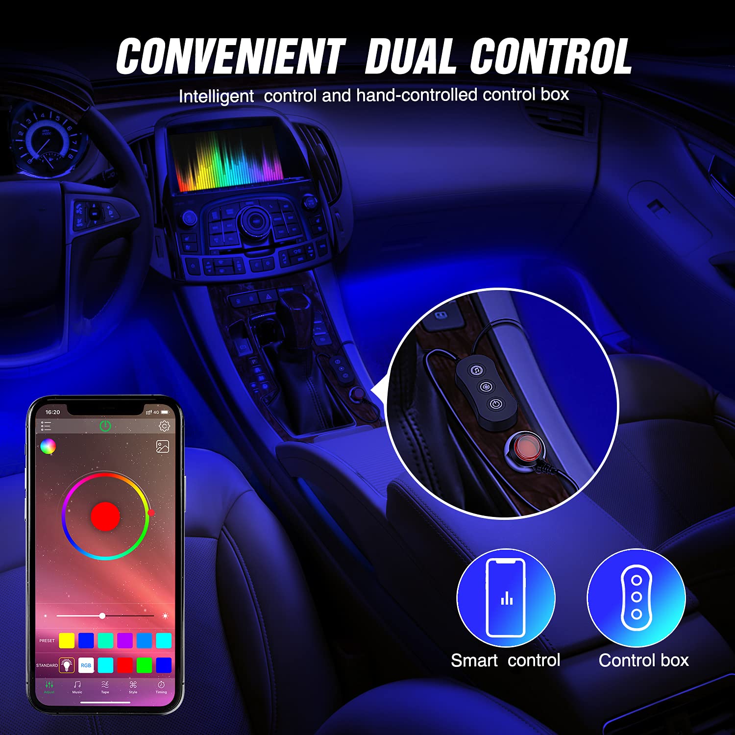 Nilight cigarette lighter plug with switch for safe powering