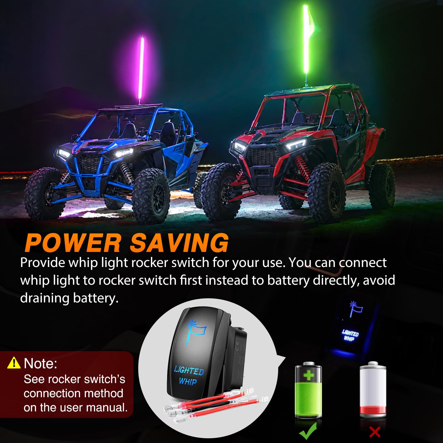 Nilight mounted on ATV at night enhancing visibility and safety benefit