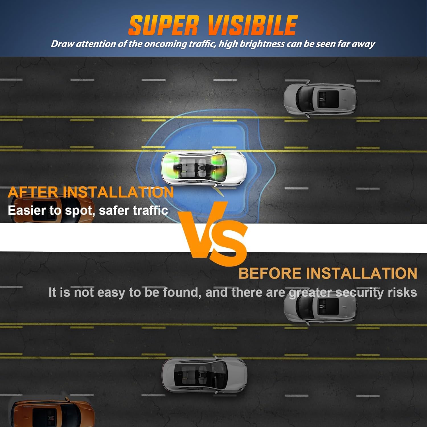 Nilight mounted on dashboard demonstrating easy tool-free installation