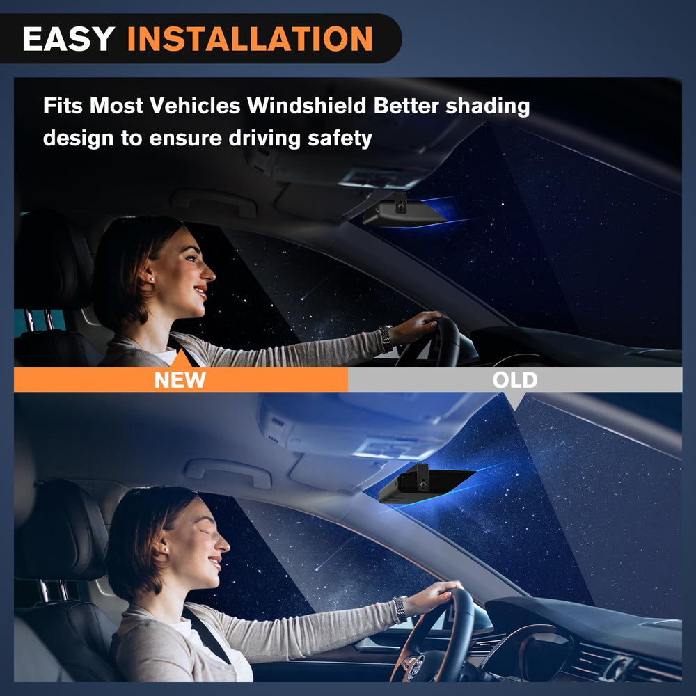 Nilight mounted on windshield illustrating exterior warning presence