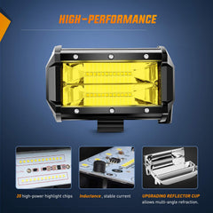 Nilight mounted on Jeep bumper at night providing wide off-road visibility