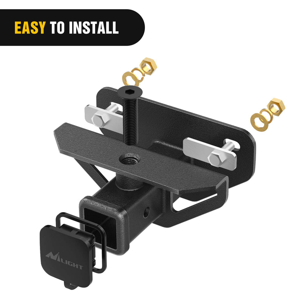 Nilight mounted on Ram bumper side angle demonstrating bolt-on fit