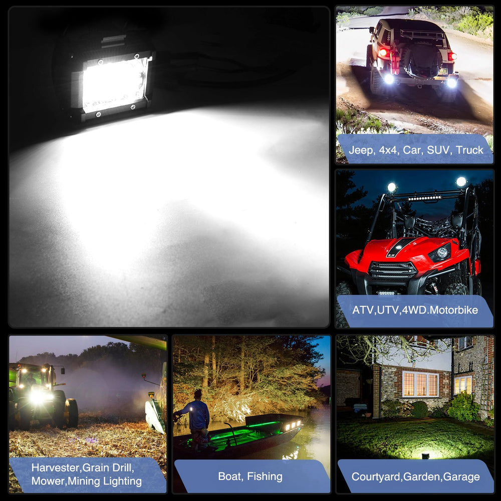 Nilight installed on a roof bar illuminating road ahead, increases night driving safety
