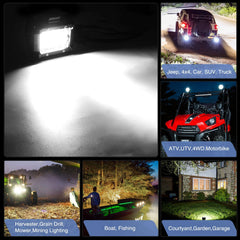 Nilight installed on a roof bar illuminating road ahead, increases night driving safety