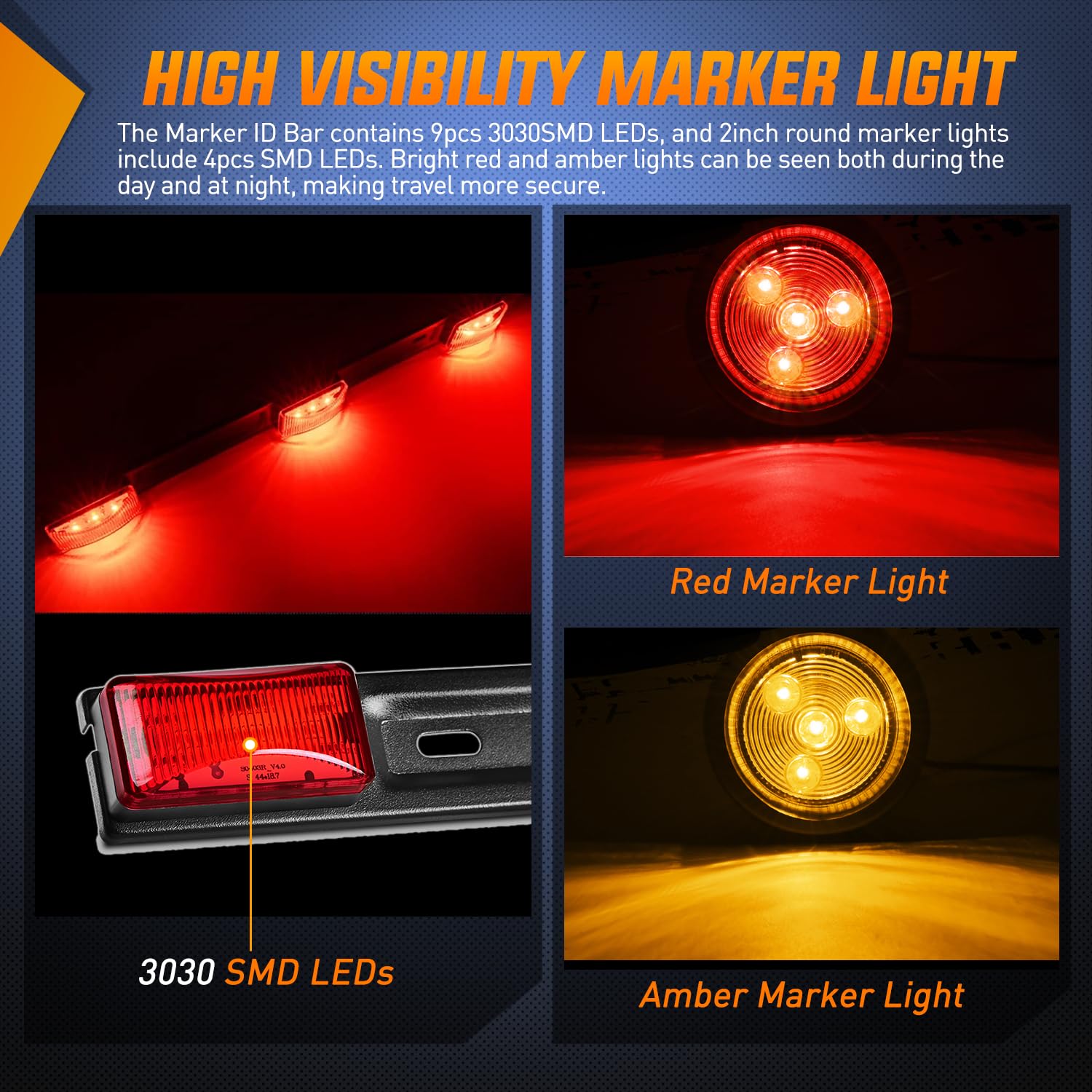 Nilight lights mounted on trailer showing improved road presence and safety