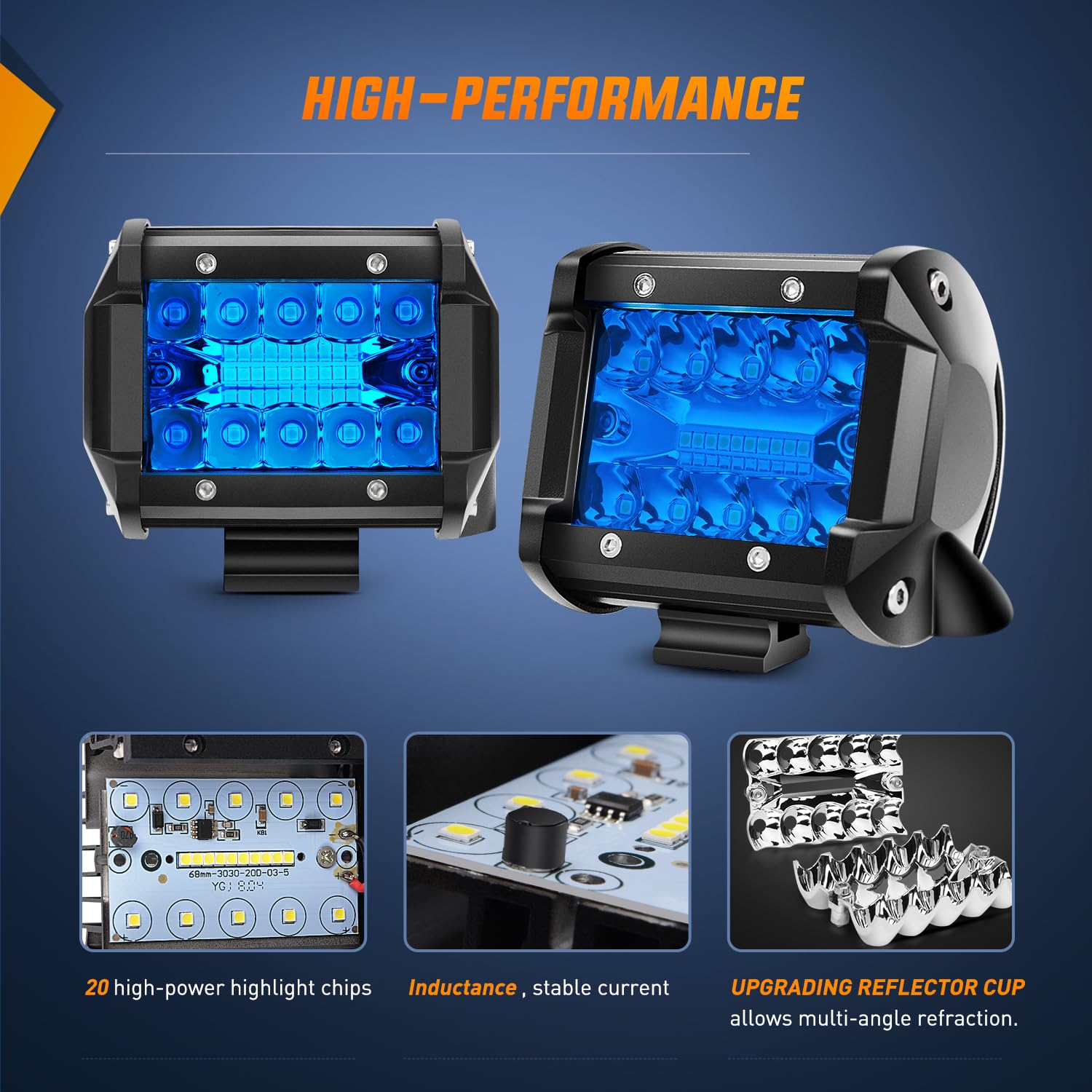 Nilight mounted on truck bumper at night showing improved road visibility benefit