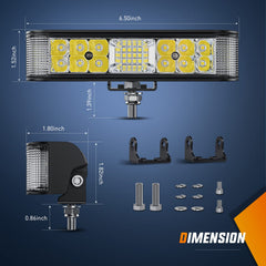Nilight mounted on truck bumper demonstrating stronger road contrast