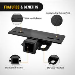 Nilight mounted on truck step bumper demonstrating lower hitch point benefit