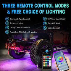 Nilight mounted under vehicle lighting ground and wheel well visibility improvement
