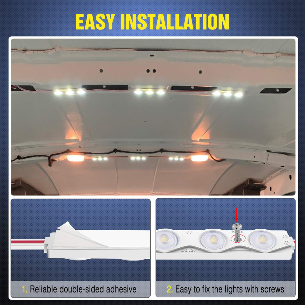 Nilight mounting screw and adhesive back showing secure installation benefit
