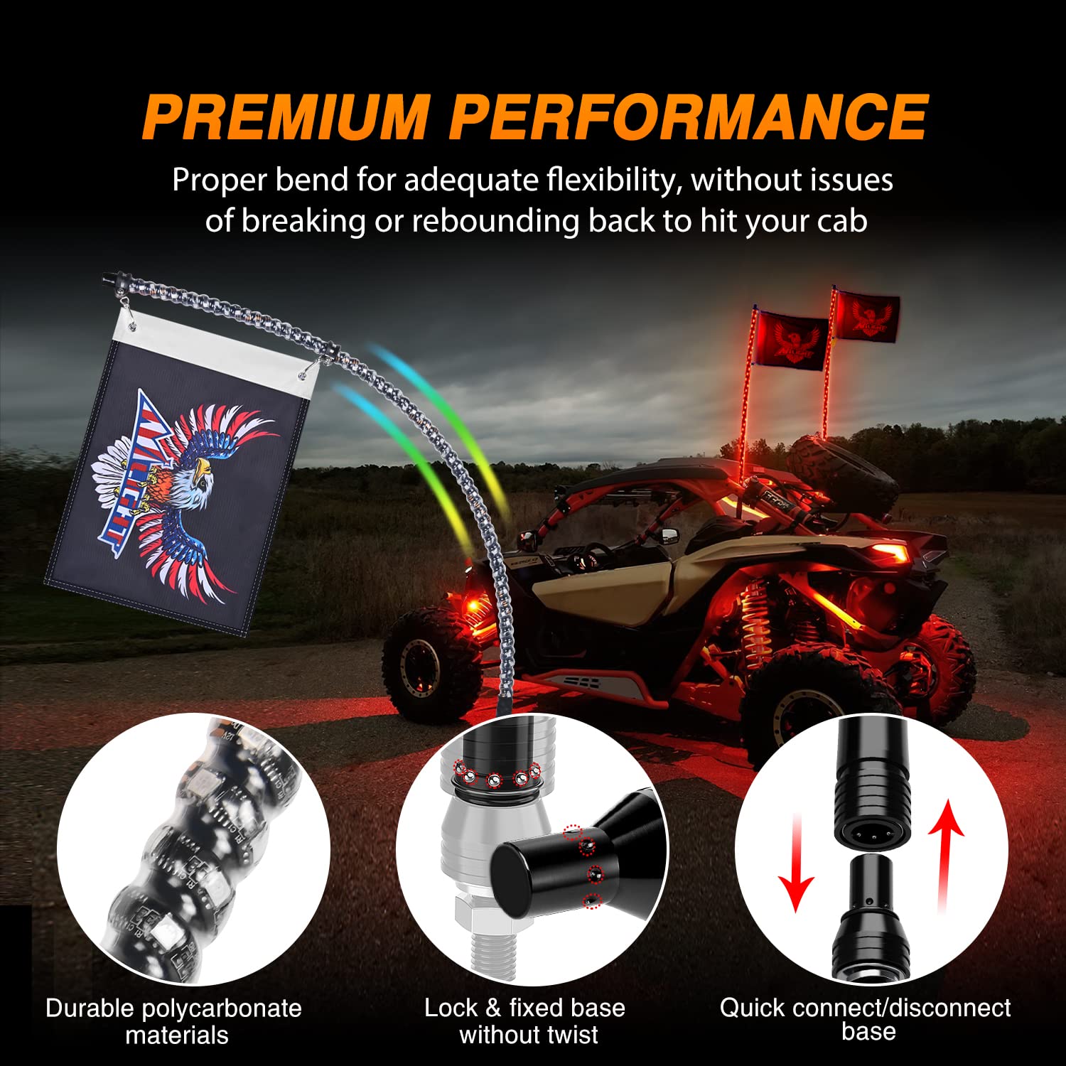 Nilight whips on a night trail ride delivering standout visibility and style benefit