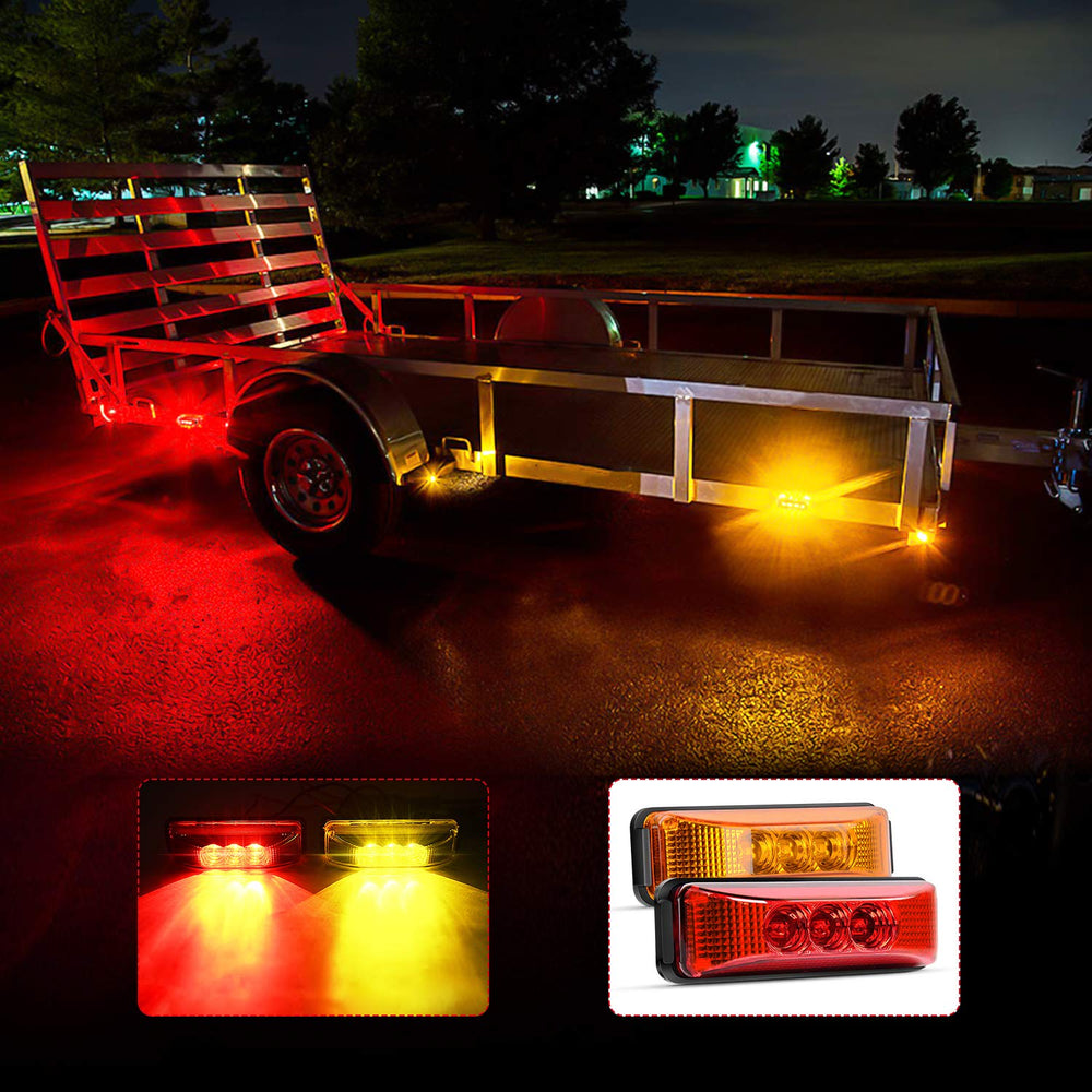 Nilight illuminated at night showing amber and red glow for safer visibility