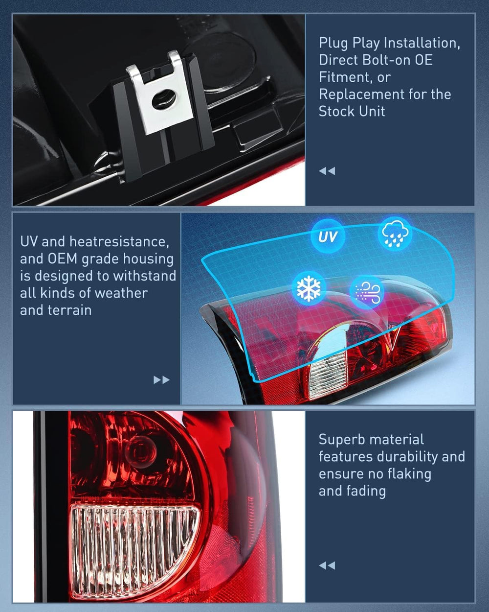 Nilight headlight installed on 2004 Chevy Silverado Fleetside improving night visibility
