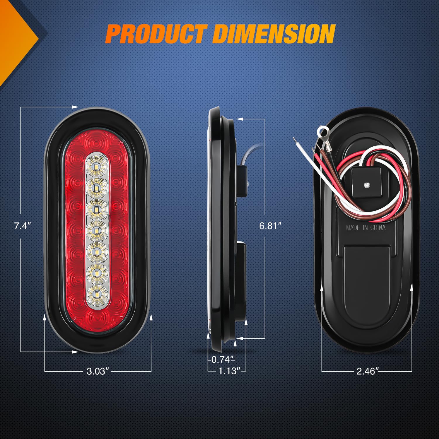 Nilight close-up of LED array revealing 23 chips and intense multi-mode light