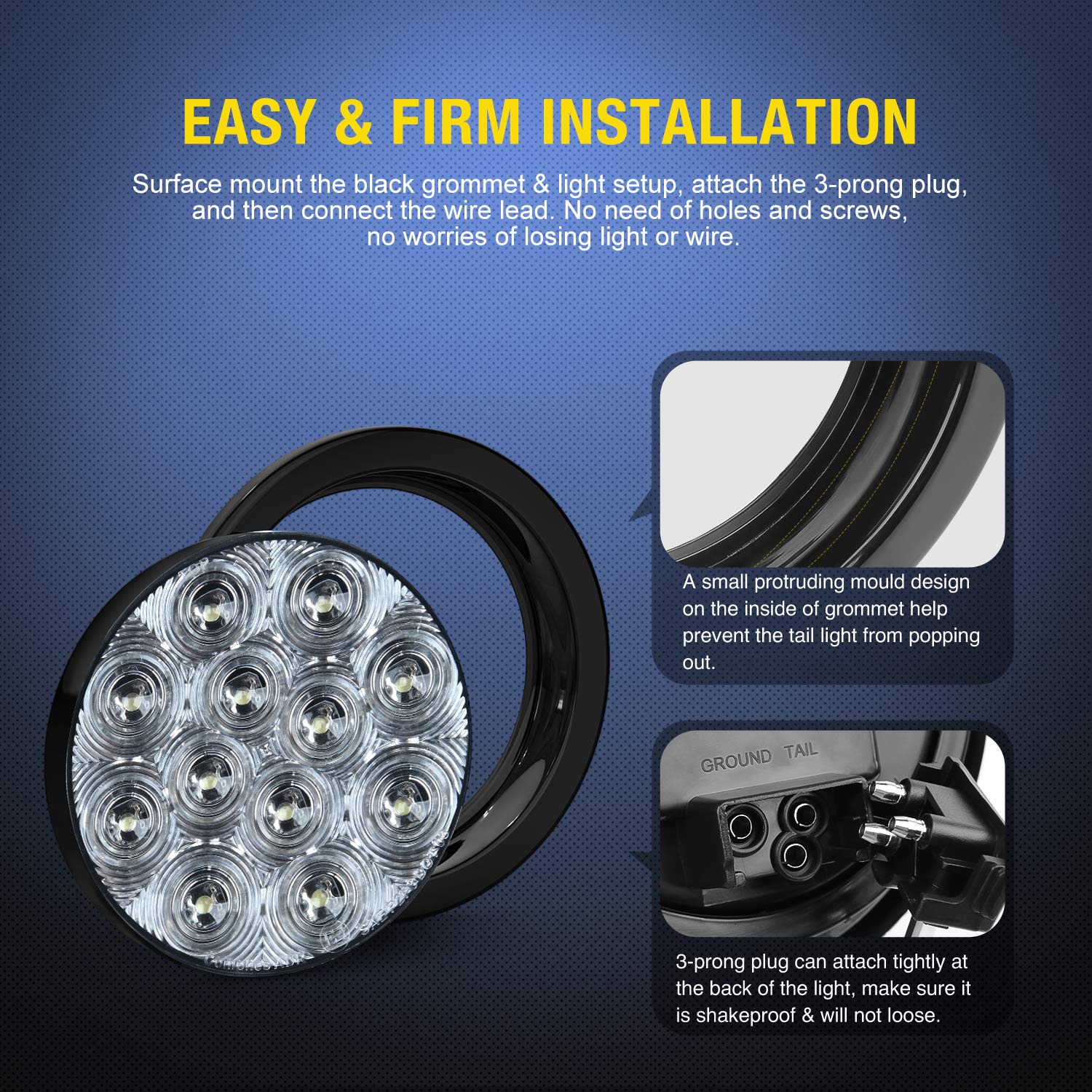 Nilight retail packaging showing two-piece set for complete reverse lighting upgrade