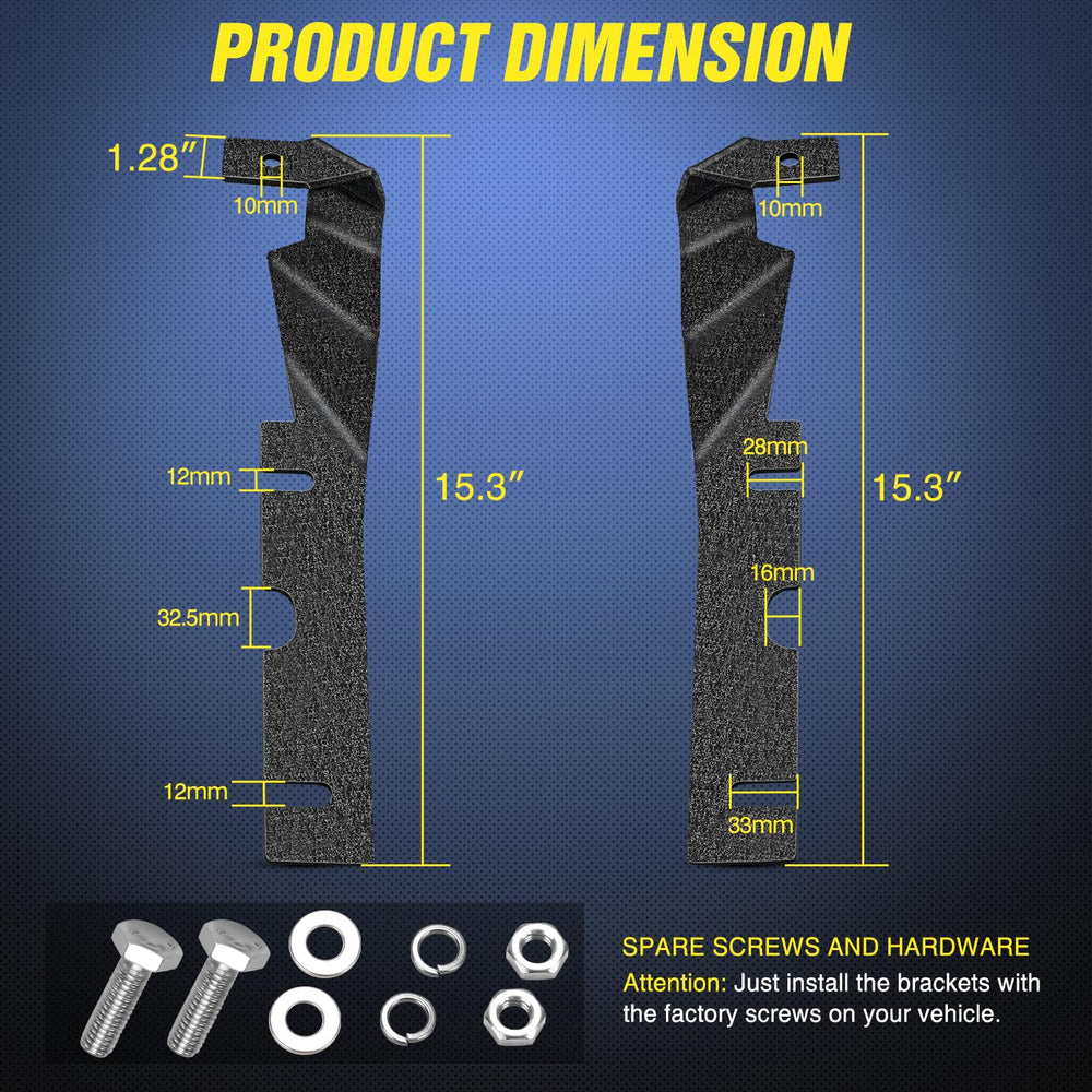 Nilight product packaging with spare screws included for easy installation