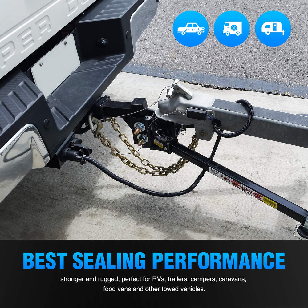 Nilight plug connected to RV demonstrating secure, corrosion-resistant fit