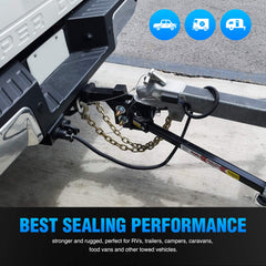 Nilight plug connected to RV demonstrating secure, corrosion-resistant fit