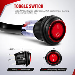 Nilight relay and blade fuse detail protecting circuits from overloads