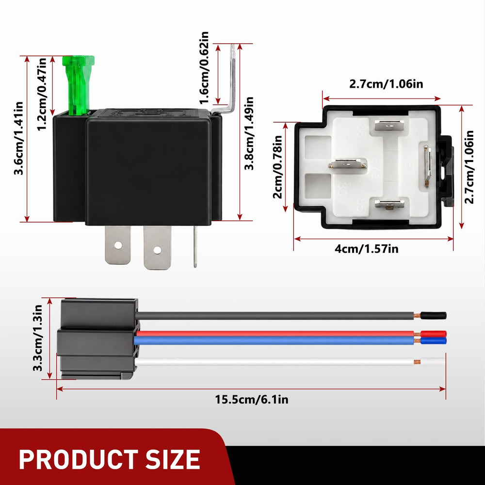 Nilight socket interlocking mounting detail demonstrating tidy multi-relay installation